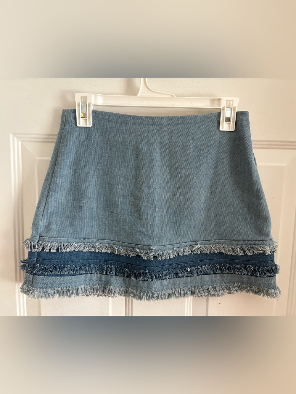 Lulu's Light Blue Denim Mini Skirt
